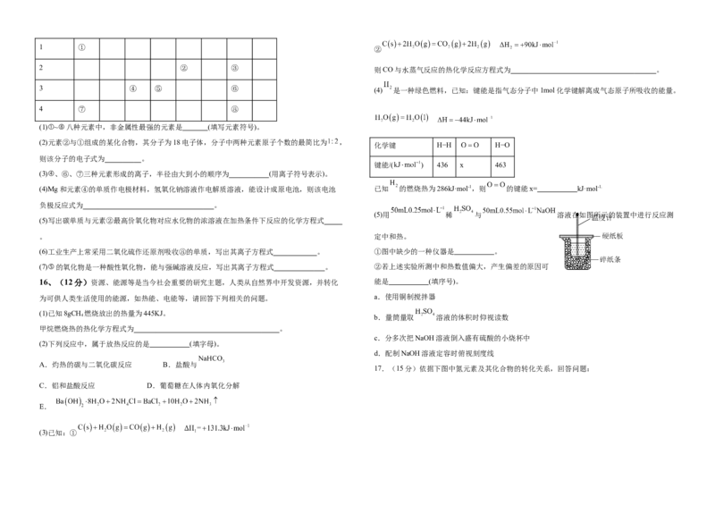 云南省腾冲市第八中学2024-2025学年高一下学期5月期中考试化学试卷（含答案）_2024-2025高一（7-7月题库）_2025年6月7.10新增