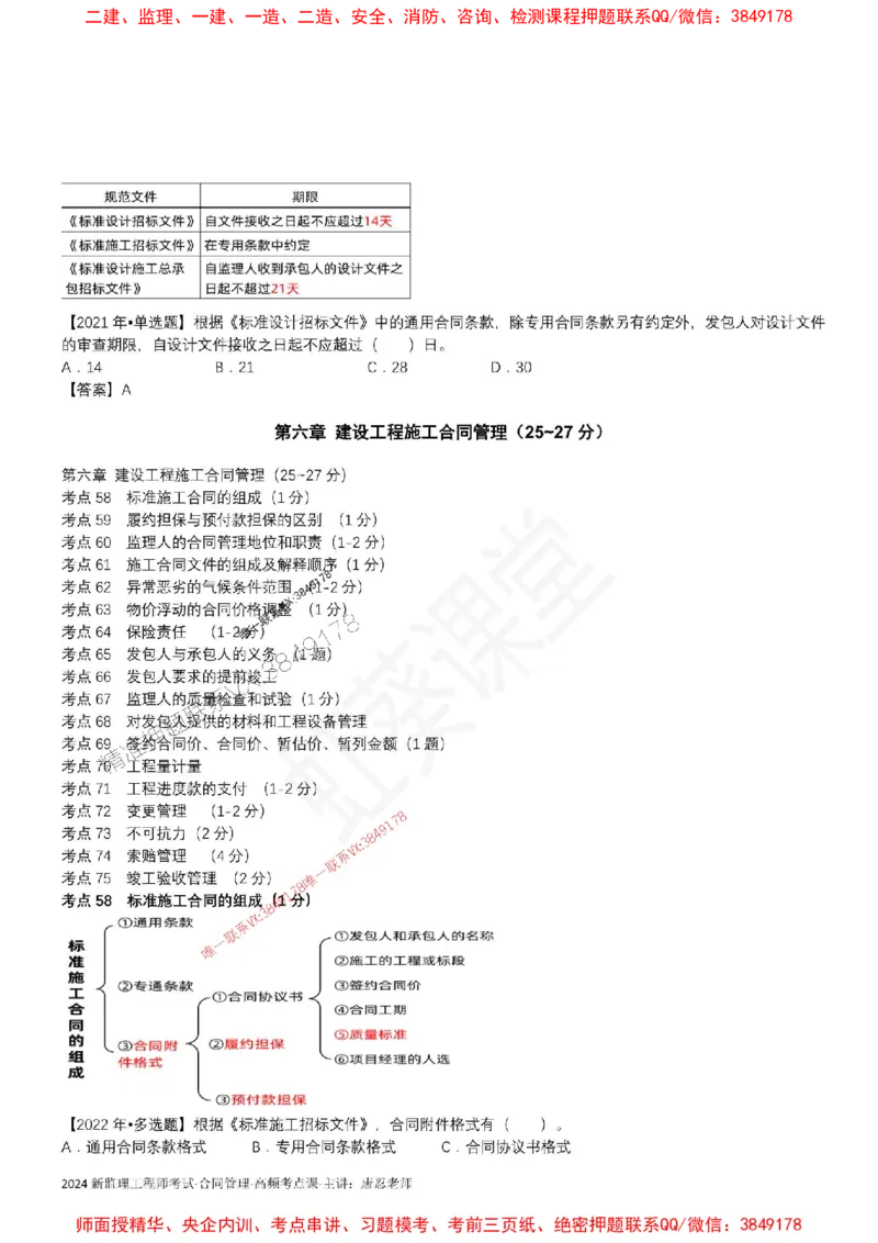 2025监理合同-唐忍-考前99考点预测_监理工程师_2025监理工程师_2025年监理工程师SVIP_2025年监理合同管理SVIP_05-考前密训✿央企特训✿机构普押