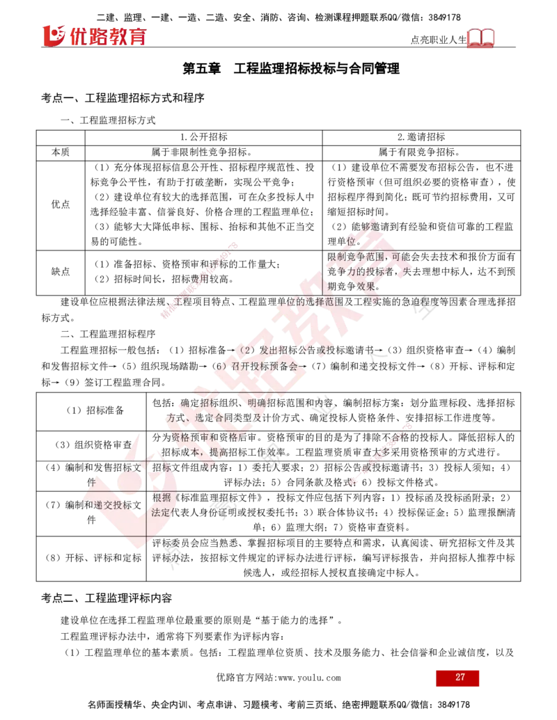 2025年监理《监理概论》冲刺（总）（打印版）_监理工程师_2025监理工程师_2025年监理工程师SVIP_2025年监理概论法规SVIP_04-冲刺串讲✿考点强化✿小灶集训_讲义