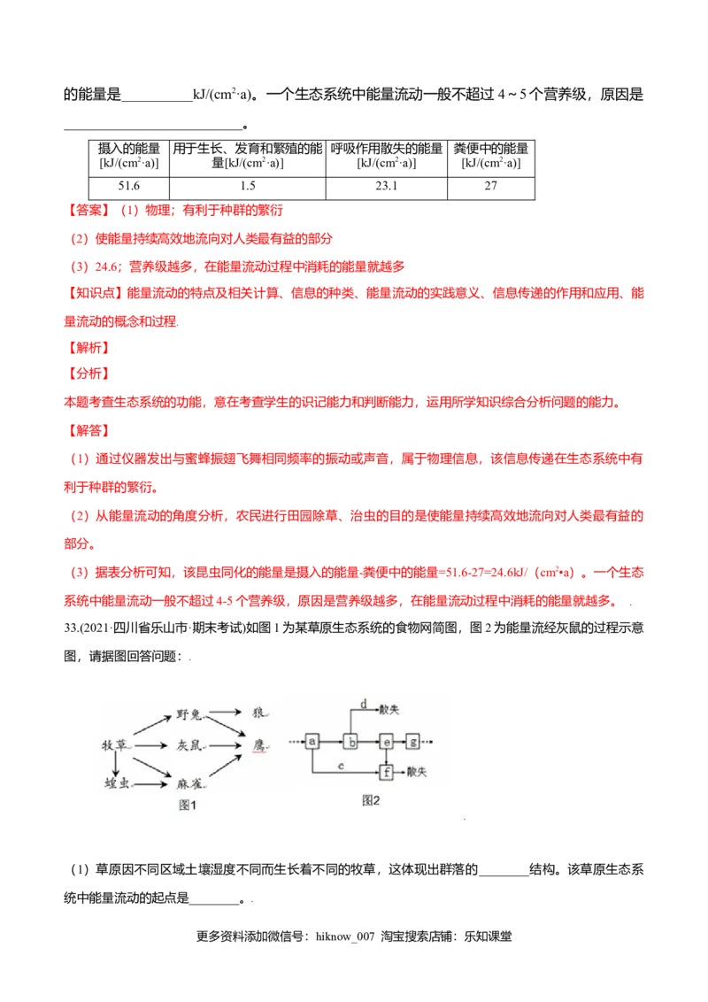 第03章生态系统及其稳定性（B卷&middot;提升能力）高二生物同步单元AB卷（人教版2019选择性必修2）（解析版）_E015高中全科试卷_生物试题_选修2_1.单元测试_1、单元测试