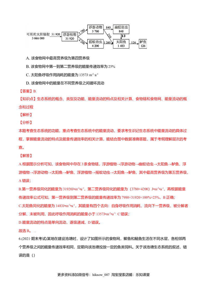 第03章生态系统及其稳定性（B卷&middot;提升能力）高二生物同步单元AB卷（人教版2019选择性必修2）（解析版）_E015高中全科试卷_生物试题_选修2_1.单元测试_1、单元测试