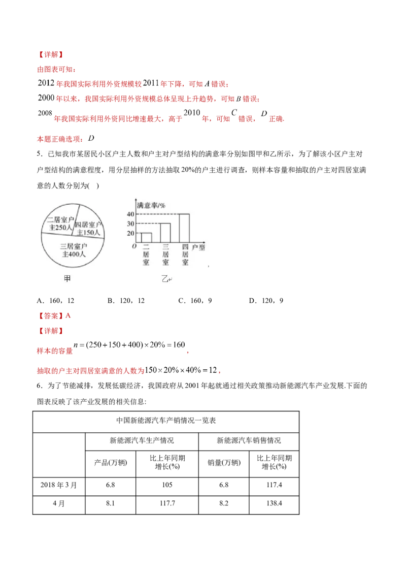 9.2.1总体取值规律的分析（解析版）_E015高中全科试卷_数学试题_必修2_02.同步练习_同步练习（第三套）_9.2.1总体取值规律的分析新教材