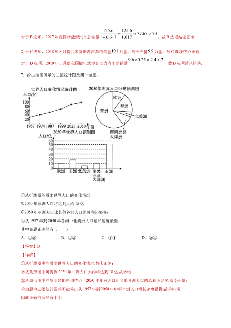 9.2.1总体取值规律的分析（解析版）_E015高中全科试卷_数学试题_必修2_02.同步练习_同步练习（第三套）_9.2.1总体取值规律的分析新教材