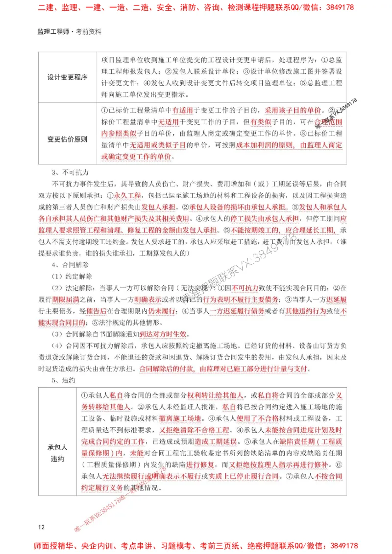 2025年监理工程师考试《案例分析(水利)》考前30页纸_监理工程师_2025监理工程师_2025年监理工程师SVIP_2025年监理水利案例SVIP_05-考前密训✿央企特训✿机构普押