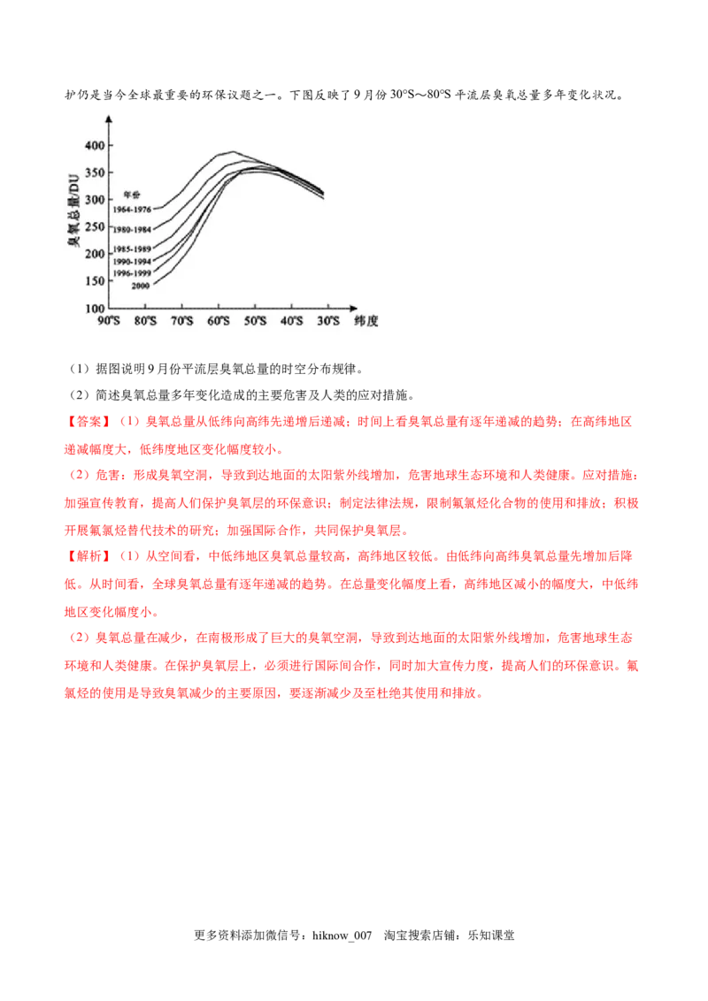 第05练大气的组成和垂直分层-课后追踪2022-2023学年高一地理上册同步课后练（人教版2019必修第一册）（解析版）_E015高中全科试卷_地理试题_必修1_2.同步练习