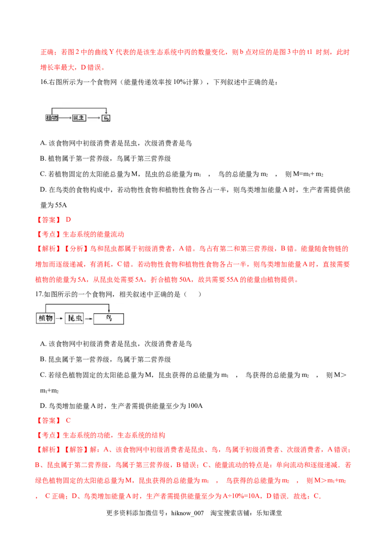 学易金卷：2020-2021学年高二生物上学期期末测试卷02（人教版2019选择性必修2）（解析版）_E015高中全科试卷_生物试题_选修2_4.期末试卷