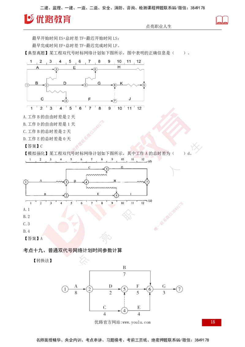 2025监理《控制（土建）》计算题特攻打印版_监理工程师_2025监理工程师_2025年监理工程师SVIP_2025年监理土建控制SVIP_03-习题精析✿实战特训✿模考通关_讲义