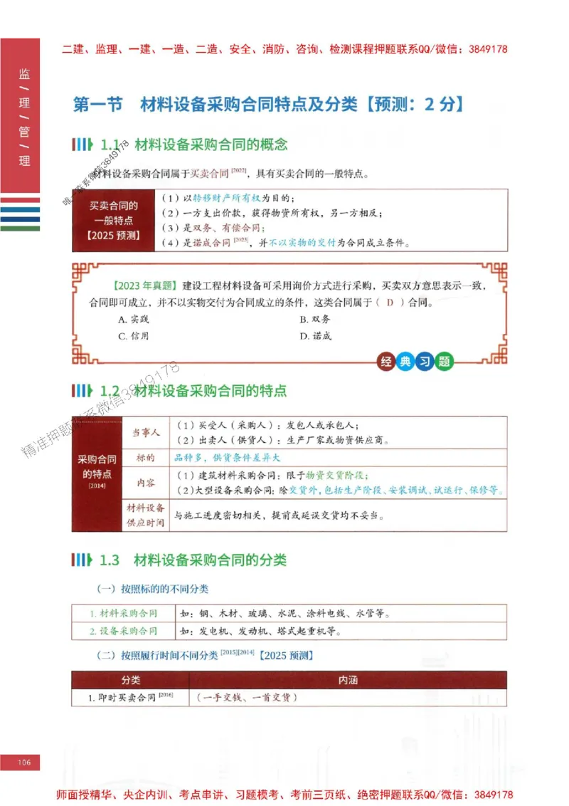 2025年监理合同管理-四色笔记高清_监理工程师_2025监理工程师_2025年监理工程师SVIP_2025年监理合同管理SVIP_01-精华文档✿电子教材✿历年真题