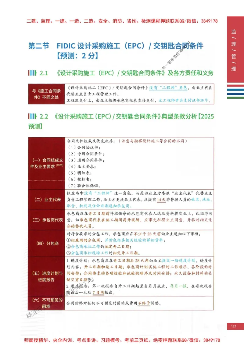 2025年监理合同管理-四色笔记高清_监理工程师_2025监理工程师_2025年监理工程师SVIP_2025年监理合同管理SVIP_01-精华文档✿电子教材✿历年真题