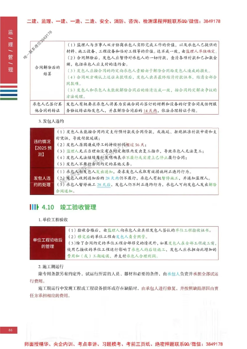 2025年监理合同管理-四色笔记高清_监理工程师_2025监理工程师_2025年监理工程师SVIP_2025年监理合同管理SVIP_01-精华文档✿电子教材✿历年真题