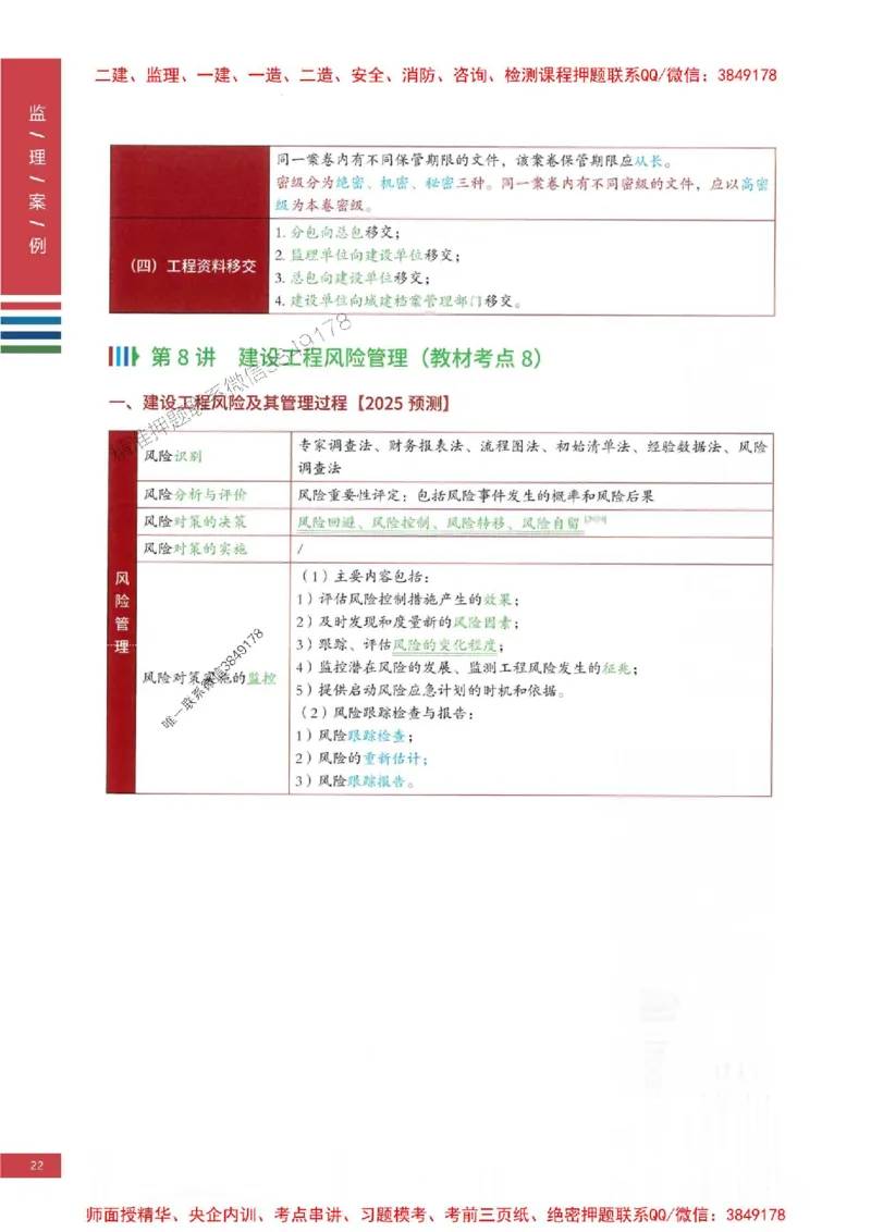 2025年监理土建案例-四色笔记高清_监理工程师_2025监理工程师_2025年监理工程师SVIP_2025年监理土建案例SVIP_01-精华文档✿电子教材✿历年真题
