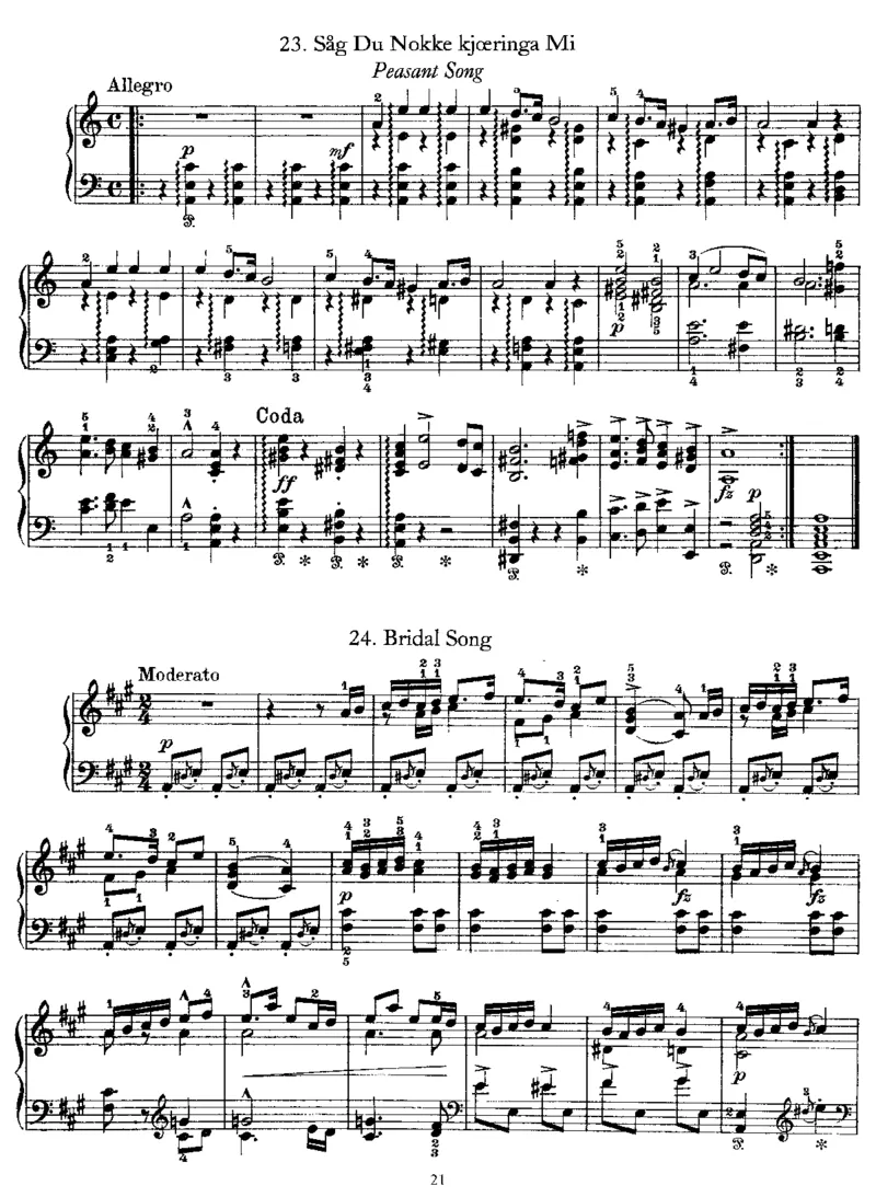 25NorwegianFolkSongs&Dances,Op17_一万首著名钢琴曲谱哈农贝多芬合集视频教学电子版高清无水印可打印_1古典钢琴知名音乐家谱_格里格钢琴谱全集_其他