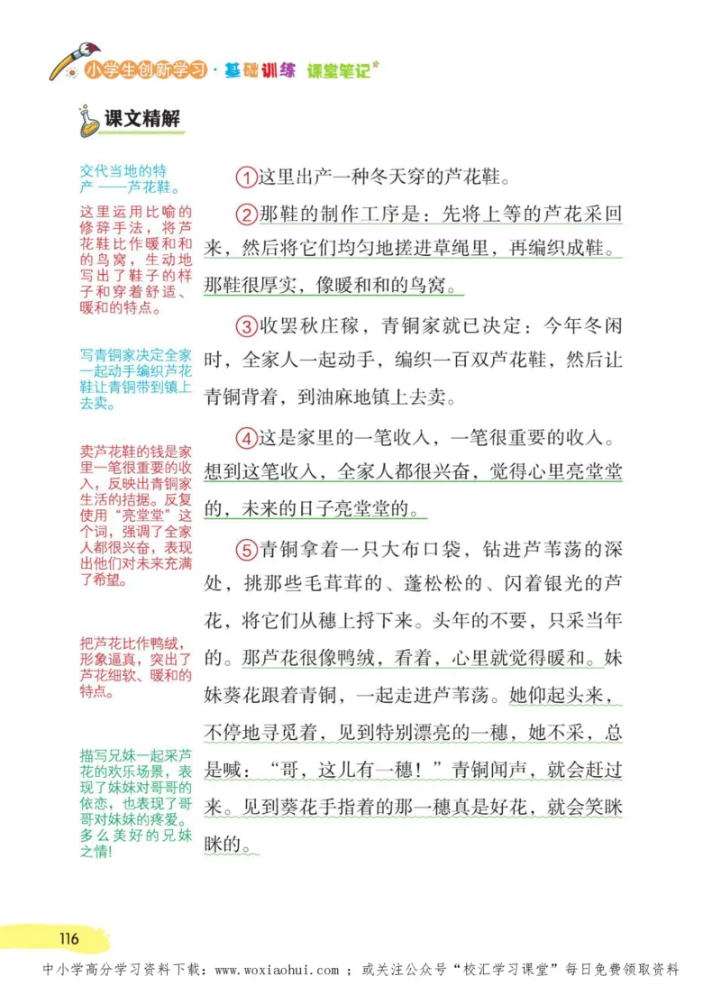 23年新版四年级下册语文小学生创新学习课堂笔记_小学1-6年级全部试卷_语文_四年级_3-9-2、小学四年级语文下册_3-9-2-1、复习、知识点、归纳汇总