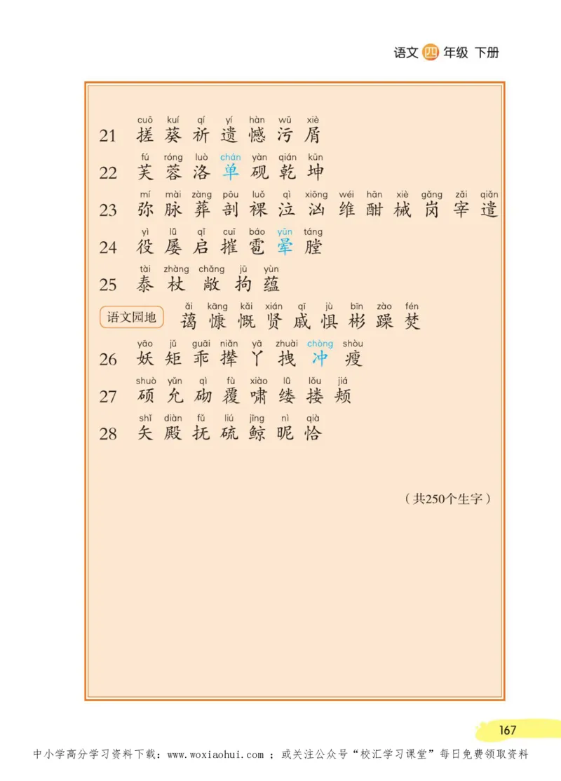 23年新版四年级下册语文小学生创新学习课堂笔记_小学1-6年级全部试卷_语文_四年级_3-9-2、小学四年级语文下册_3-9-2-1、复习、知识点、归纳汇总