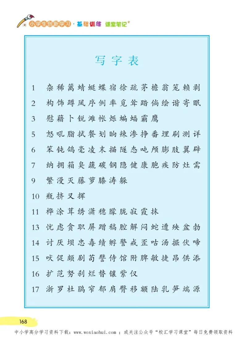 23年新版四年级下册语文小学生创新学习课堂笔记_小学1-6年级全部试卷_语文_四年级_3-9-2、小学四年级语文下册_3-9-2-1、复习、知识点、归纳汇总