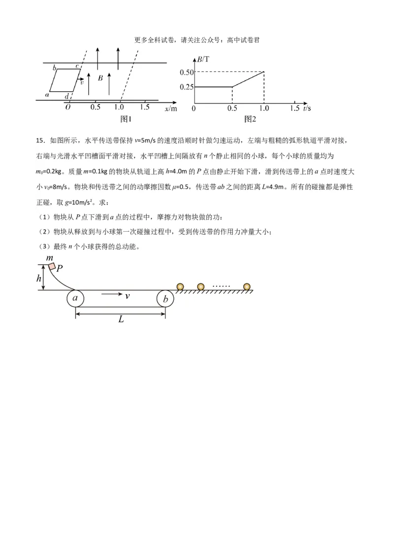九省联考考后提升卷（考试版）_2024年4月_其他_2024年1月新&ldquo;九省联考&rdquo;考后提升卷（原卷+解析）_2024年1月&ldquo;九省联考&rdquo;物理真题完全解读与考后提升