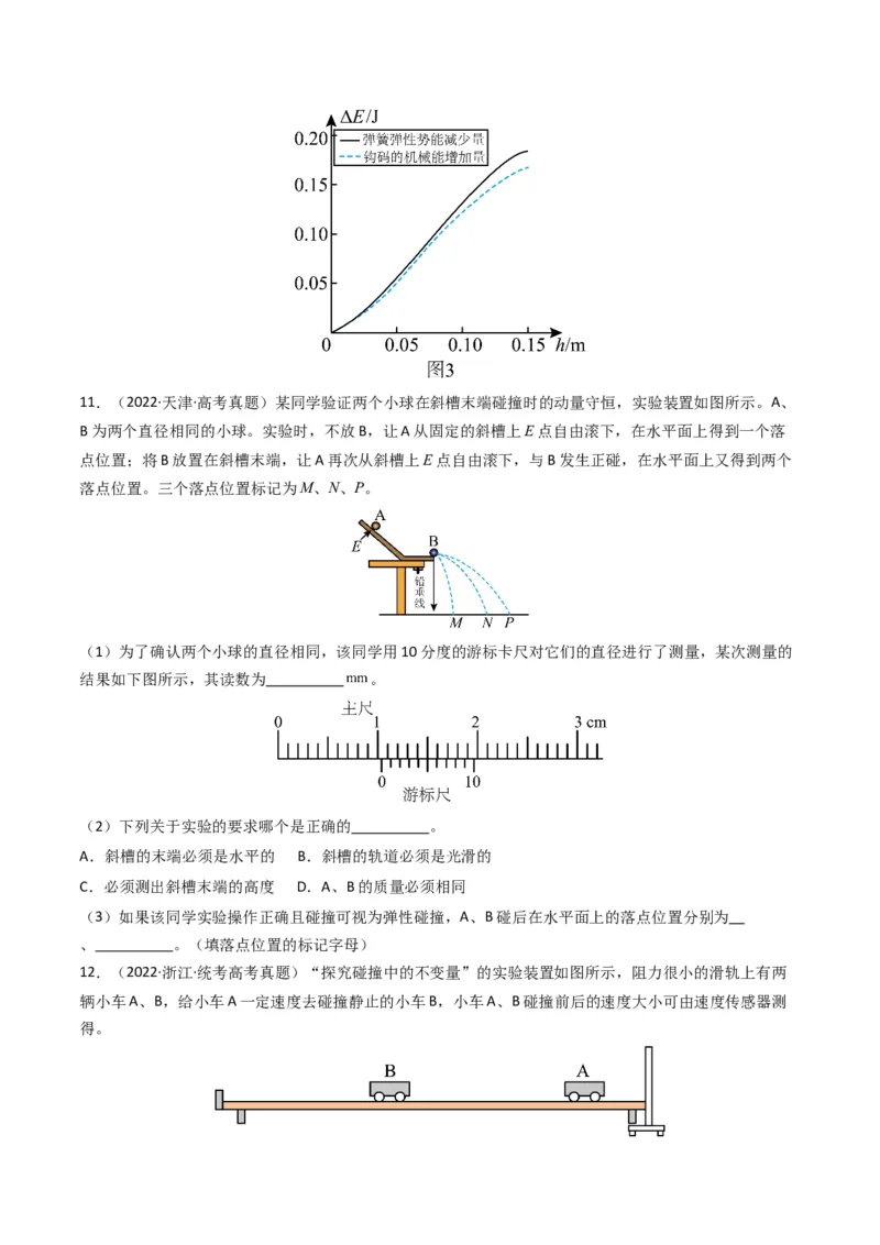 专题19力学实验学易金卷：三年（2021-2023）高考物理真题分项汇编（全国通用）（原卷版）_2024年4月_其他_240413学易金卷：三年（2021-2023）高考物理真题分项汇编（全国通用）
