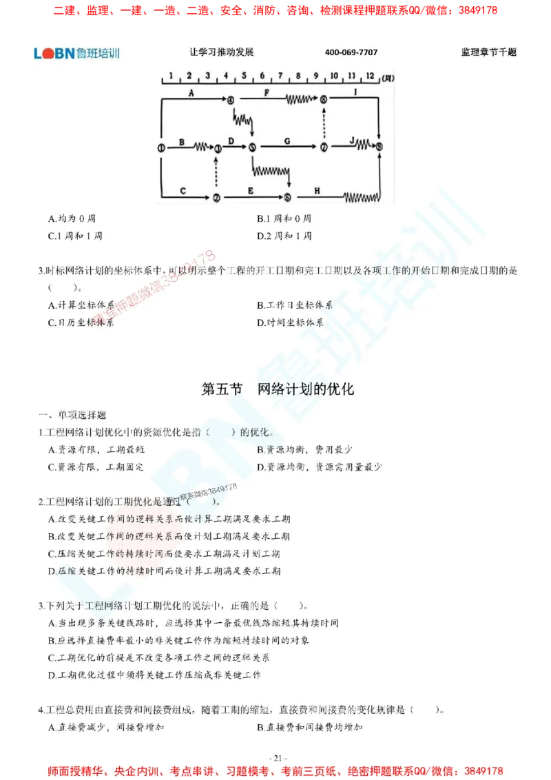 2025年监理《进度控制（土木建筑工程）》章节千题-题目_监理工程师_2025监理工程师_2025年监理工程师SVIP_2025年监理土建控制SVIP_01-精华文档✿电子教材✿历年真题