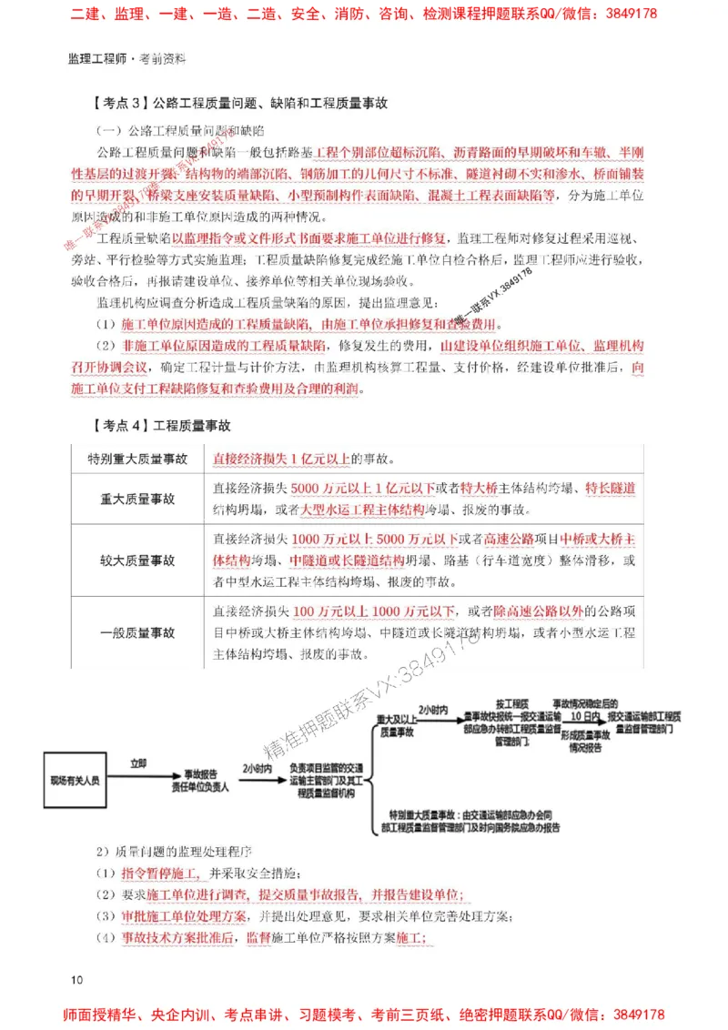 2025年监理工程师考试《案例分析(交通)》考前30页纸_监理工程师_2025监理工程师_2025年监理工程师SVIP_2025年监理交通案例SVIP_05-考前密训✿央企特训✿机构普押