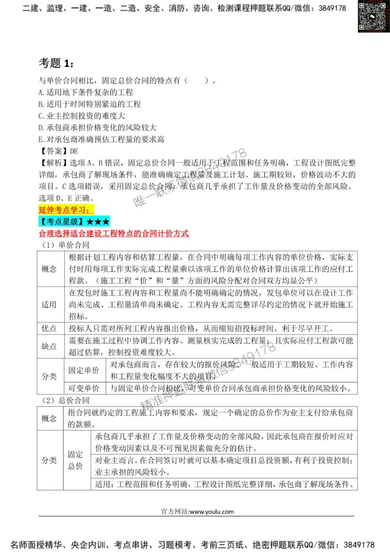 2025监理《合同管理》星级试炼50题_监理工程师_2025监理工程师_2025年监理工程师SVIP_2025年监理合同管理SVIP_01-精华文档✿电子教材✿历年真题_13-合同《星级试炼50题》SMR