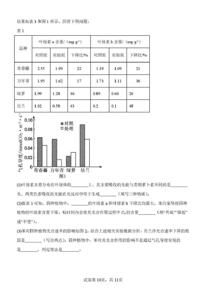 山东省潍坊市诸城繁华中学2025-2026学年高一上学期12月质量检测生物试卷（图片版，含解析）_2024-2025高一（7-7月题库）_2026年1月高一