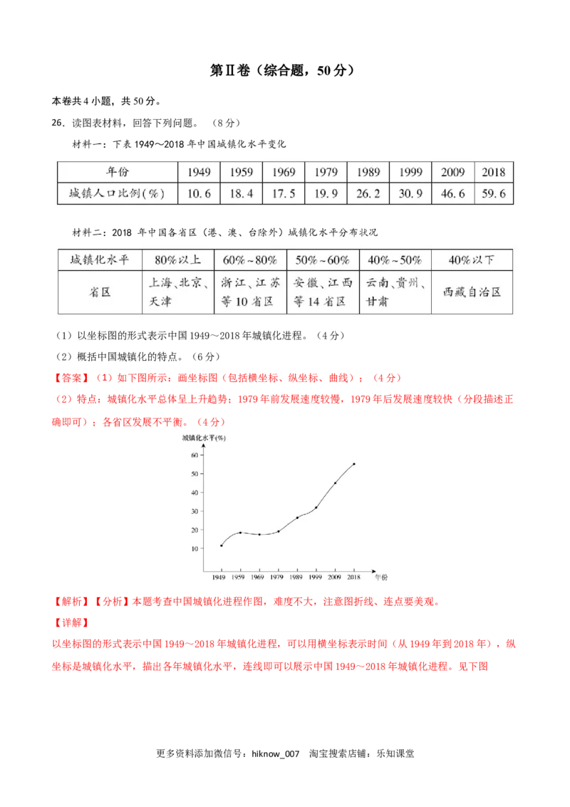 新教材人教版高一地理下学期期中测试(测试范围：第1-3章)（解析版）_E015高中全科试卷_地理试题_必修2_3.期中试卷_高一地理下学期期中测试2(测试范围：第1-3章)
