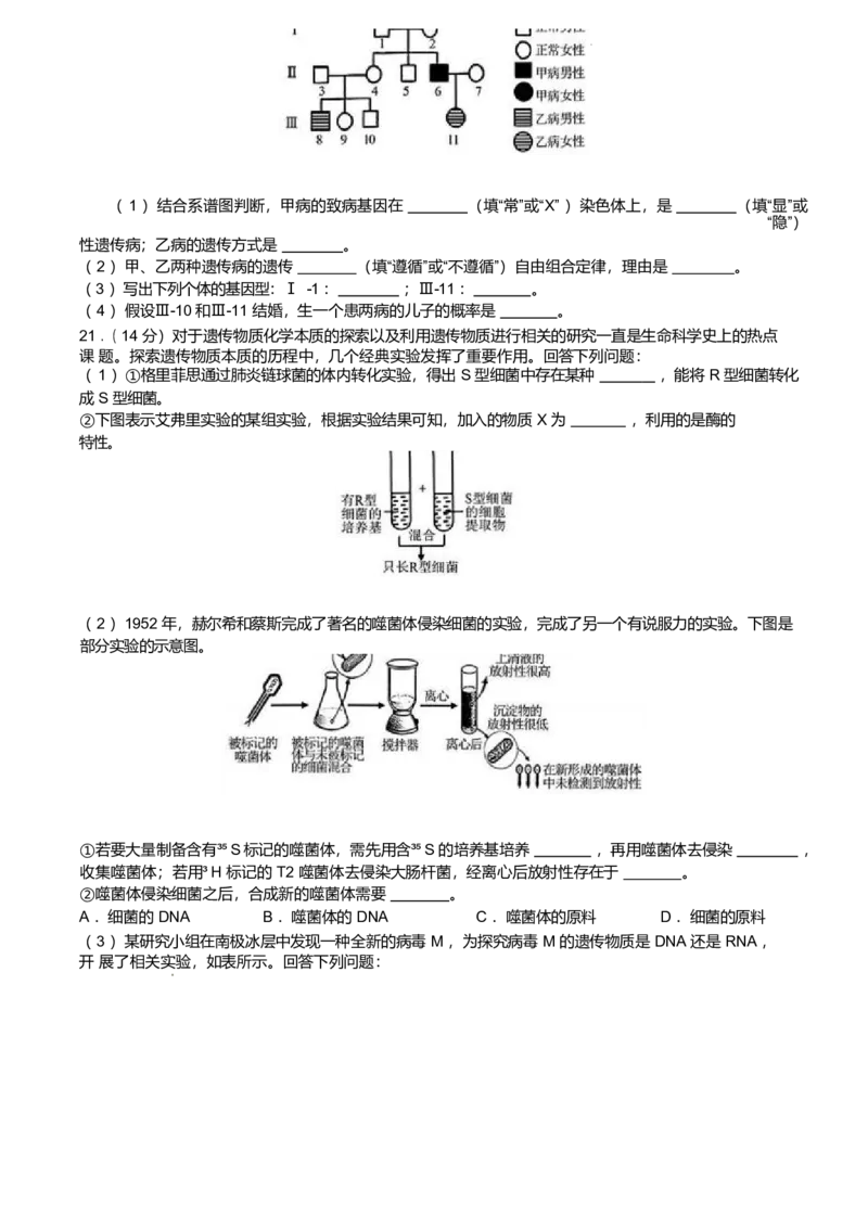广东省惠州市五校2024-2025学年高一下学期第二次联考生物试卷（有答案）_2024-2025高一（7-7月题库）_2025年6月7.10新增_0603广东省惠州市五校2024-2025学年高一下学期第二次联考