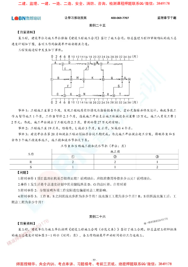2025年监理《案例分析（土木建筑工程）》章节千题-题目_监理工程师_2025监理工程师_2025年监理工程师SVIP_2025年监理土建案例SVIP_01-精华文档✿电子教材✿历年真题