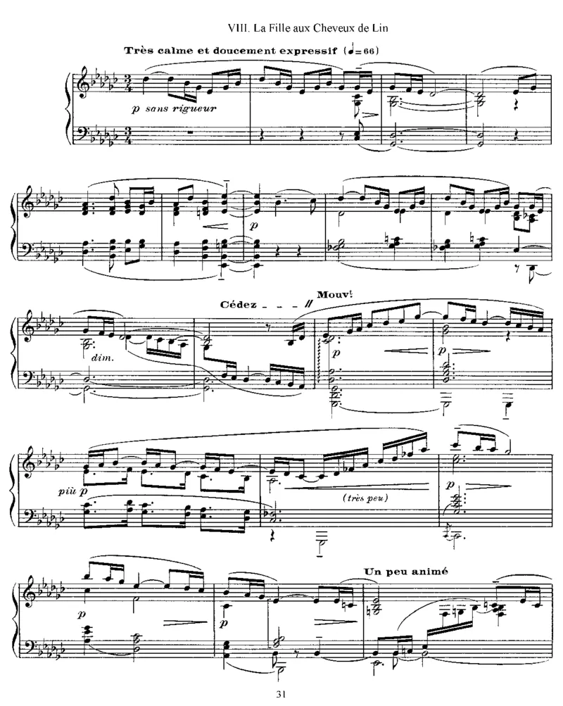 24前奏曲第一册_一万首著名钢琴曲谱哈农贝多芬合集视频教学电子版高清无水印可打印_1古典钢琴知名音乐家谱_德彪西钢琴谱全集