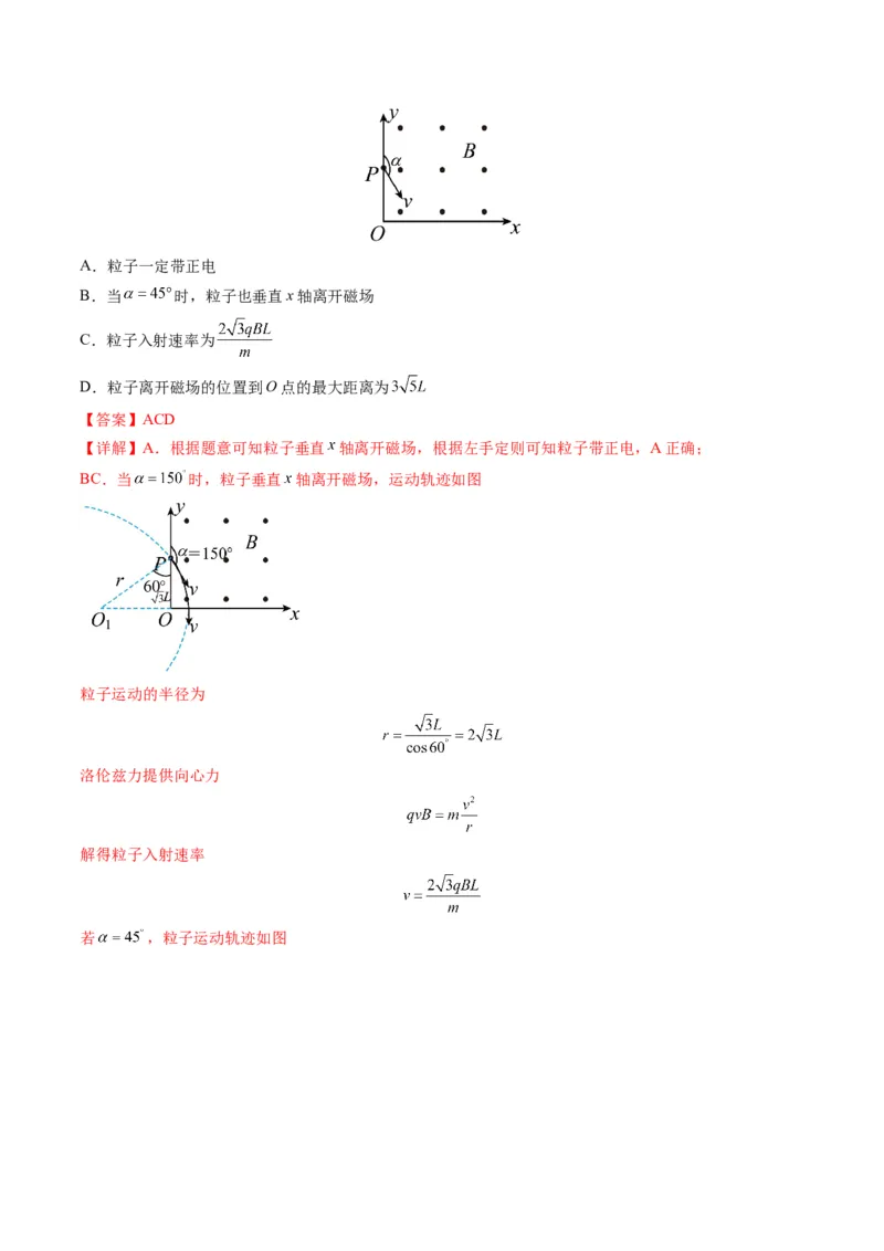 专题10磁场（选择题）学易金卷：三年（2021-2023）高考物理真题分项汇编（全国通用）（解析版）_2024年4月_其他_240413学易金卷：三年（2021-2023）高考物理真题分项汇编（全国通用）