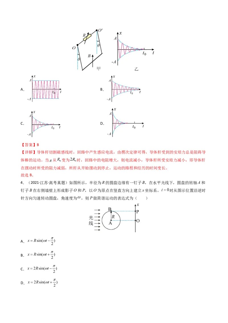 专题17机械振动与机械波学易金卷：三年（2021-2023）高考物理真题分项汇编（全国通用）（解析版）_2024年4月_其他