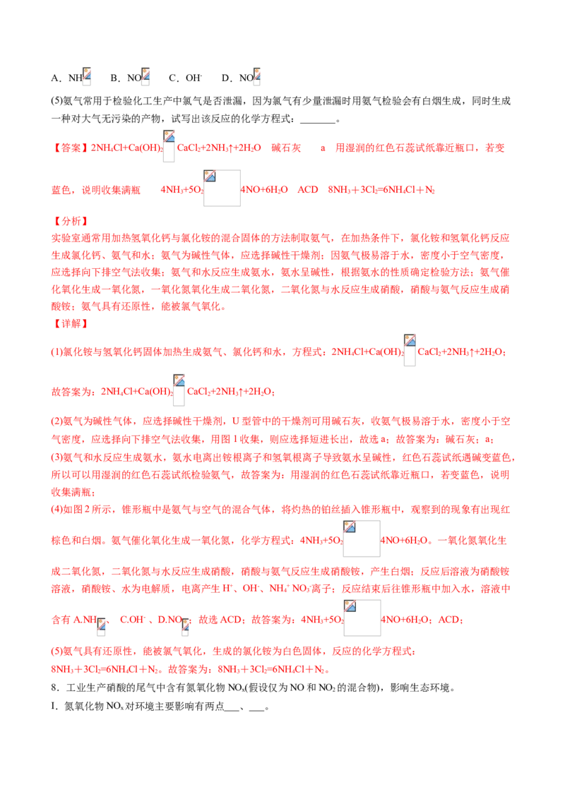 专题09化学实验综合题专项训练-高一化学下学期期中专项复习（人教版2019必修第二册）（解析版）_E015高中全科试卷_化学试题_必修2_2.新版人教版高中化学试卷必修二_6.期中专项复习