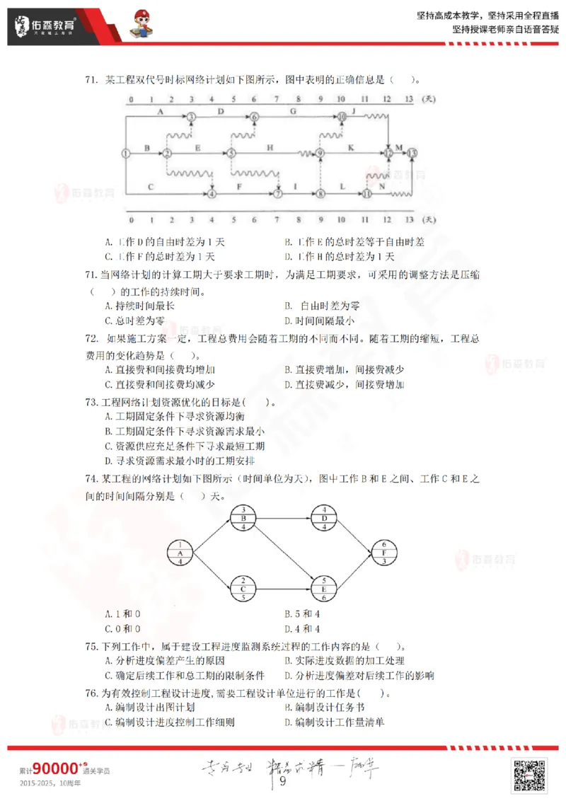 2025年《监理目标控制》模考卷(A卷）（不讲解，自行练习）_监理工程师_2025监理工程师_2025年监理工程师SVIP_2025年监理土建控制SVIP_02-基础精讲✿高端面授✿深度强化