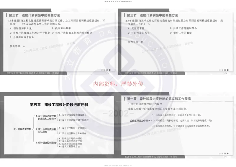 2025年监理《进度控制》精讲讲义（一页四个打印版）_监理工程师_2025监理工程师_2025年监理工程师SVIP_2025年监理土建控制SVIP_02-基础精讲✿高端面授✿深度强化_讲义