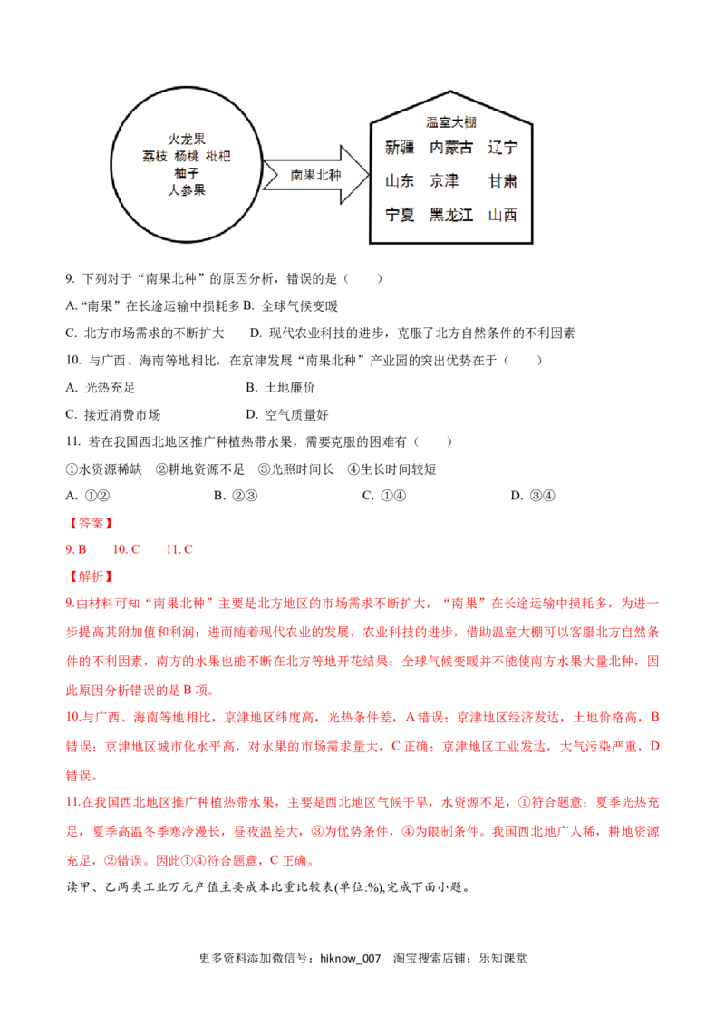 新教材精创第1-3单元测试卷基础版（1）（解析版）_E015高中全科试卷_地理试题_必修2_2.同步练习_同步练习（第二套）
