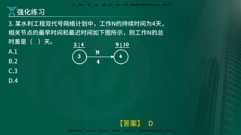 2025年监理《进度控制（水利）》冲刺（在线版）_监理工程师_2025监理工程师_2025年监理工程师SVIP_2025年监理水利控制SVIP_04-冲刺串讲✿考点强化✿小灶集训_讲义