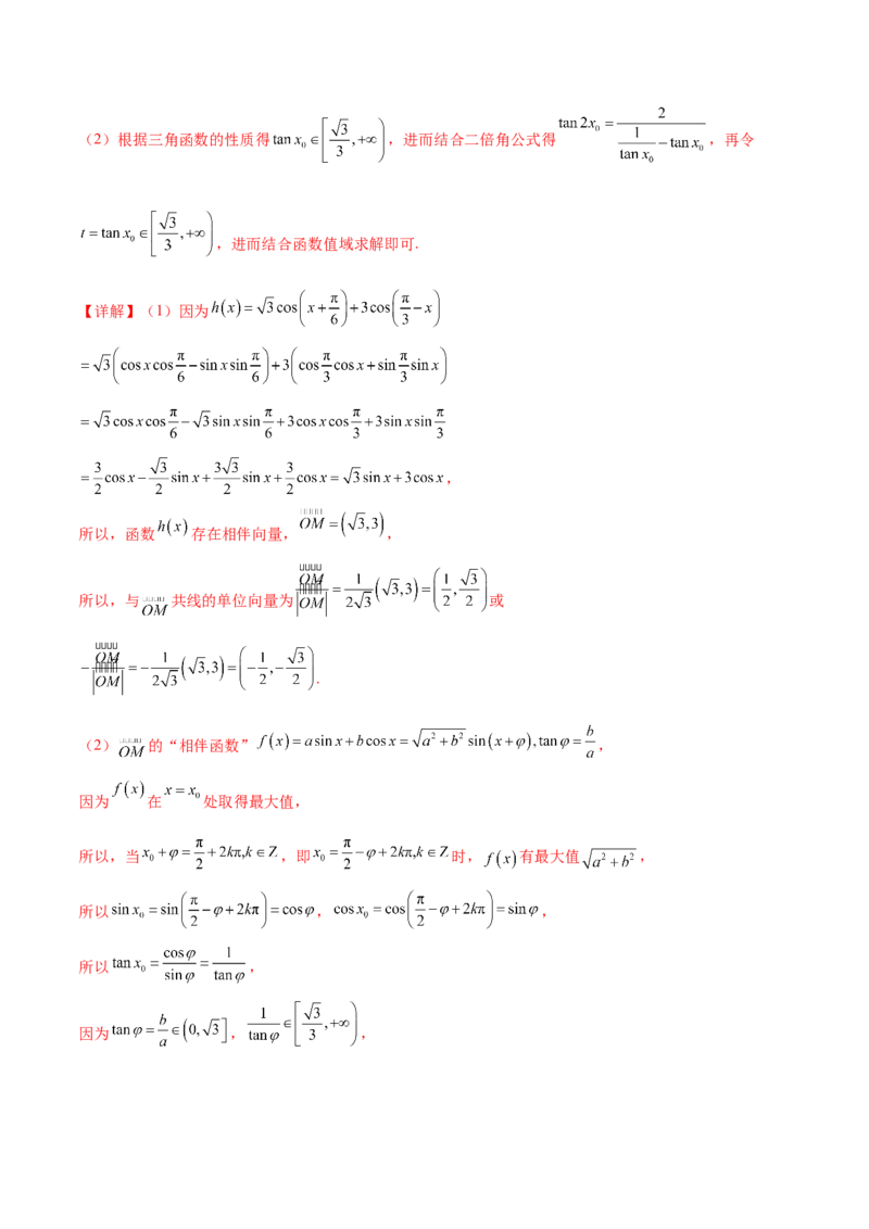 专题06向量专题（新定义）（解析版）(1)_2024年4月_01按日期_6号_2024届新结构高考数学合集_新高考数学创新题型微专题（数学文化、新定义）