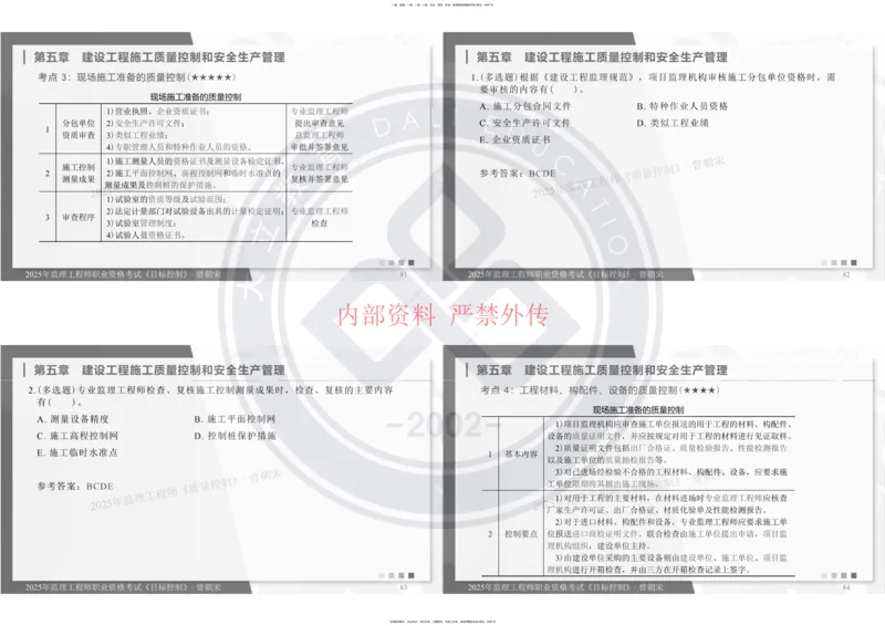 2025年监理工程师《目标控制》冲刺-打印_监理工程师_2025监理工程师_2025年监理工程师SVIP_2025年监理土建控制SVIP_04-冲刺串讲✿考点强化✿小灶集训