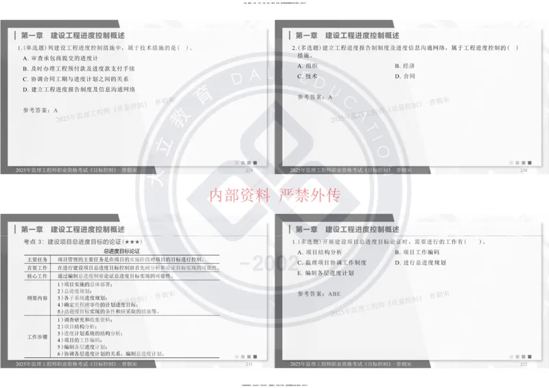 2025年监理工程师《目标控制》冲刺-打印_监理工程师_2025监理工程师_2025年监理工程师SVIP_2025年监理土建控制SVIP_04-冲刺串讲✿考点强化✿小灶集训