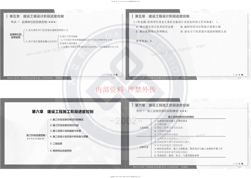 2025年监理工程师《目标控制》冲刺-打印_监理工程师_2025监理工程师_2025年监理工程师SVIP_2025年监理土建控制SVIP_04-冲刺串讲✿考点强化✿小灶集训