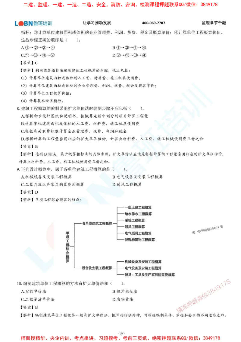 2025年监理《投资控制（土木建筑工程）》章节千题-答案版_监理工程师_2025监理工程师_2025年监理工程师SVIP_2025年监理土建控制SVIP_01-精华文档✿电子教材✿历年真题