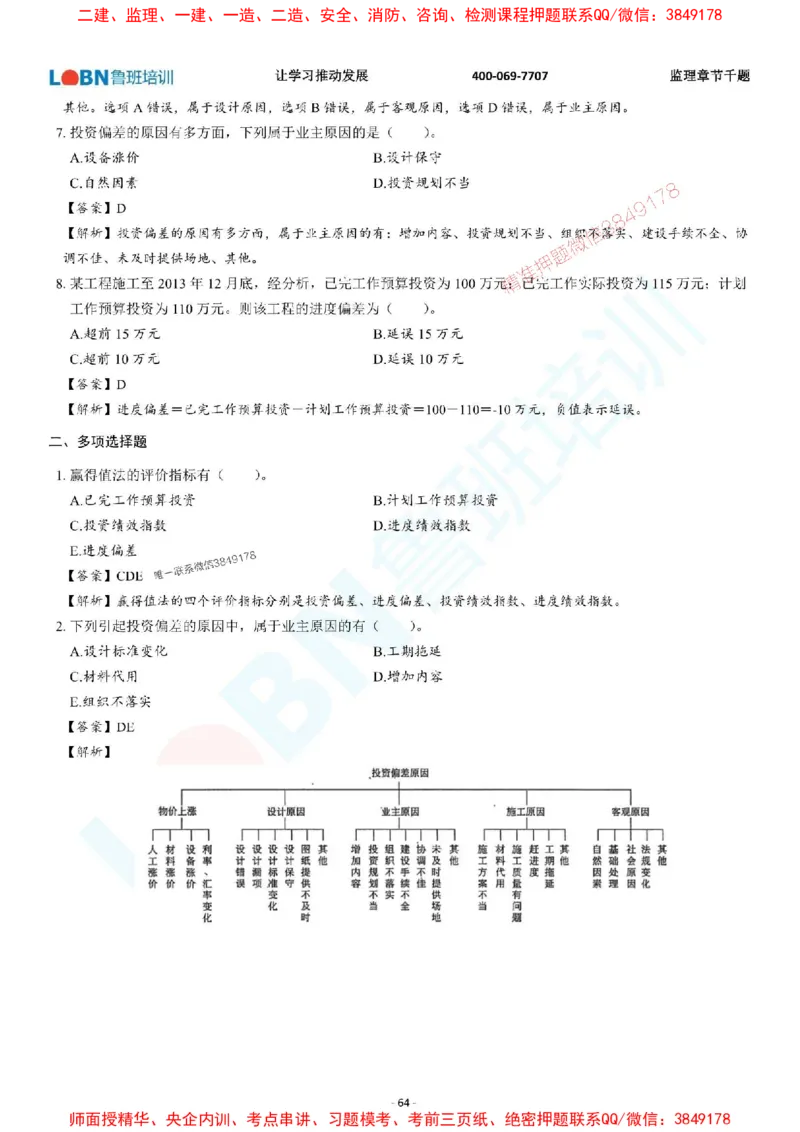 2025年监理《投资控制（土木建筑工程）》章节千题-答案版_监理工程师_2025监理工程师_2025年监理工程师SVIP_2025年监理土建控制SVIP_01-精华文档✿电子教材✿历年真题