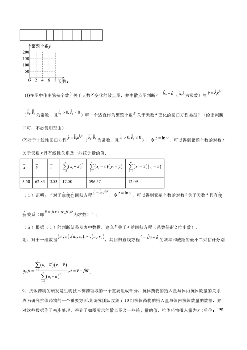 专题13统计（5大易错点分析+解题模板+举一反三+易错题通关）-备战2024年高考数学考试易错题（新高考专用）（原卷版）_2024年3月_02按日期_16号