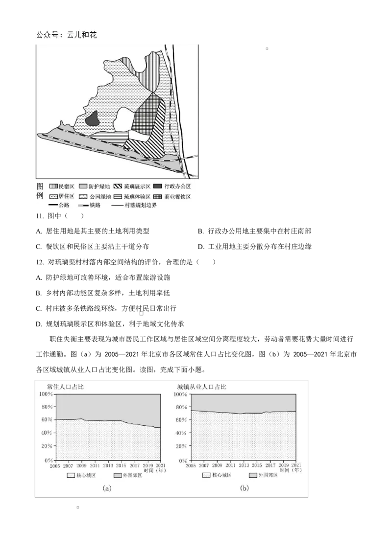 北京市第五十五中学2024-2025学年高一下学期3月阶段性调研地理（等级考）试卷（含答案）_2024-2025高一（7-7月题库）_2025年04月试卷_0401北京市第五十五中学2024-2025学年高一下学期3月月考