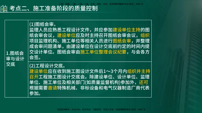 25年《案例分析（土建）》第15-17个知识点（在线版）_监理工程师_2025监理工程师_2025年监理工程师SVIP_2025年监理土建案例SVIP_02-基础精讲✿高端面授✿深度强化
