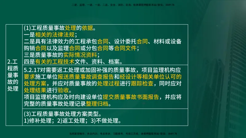 25年《案例分析（土建）》第15-17个知识点（在线版）_监理工程师_2025监理工程师_2025年监理工程师SVIP_2025年监理土建案例SVIP_02-基础精讲✿高端面授✿深度强化