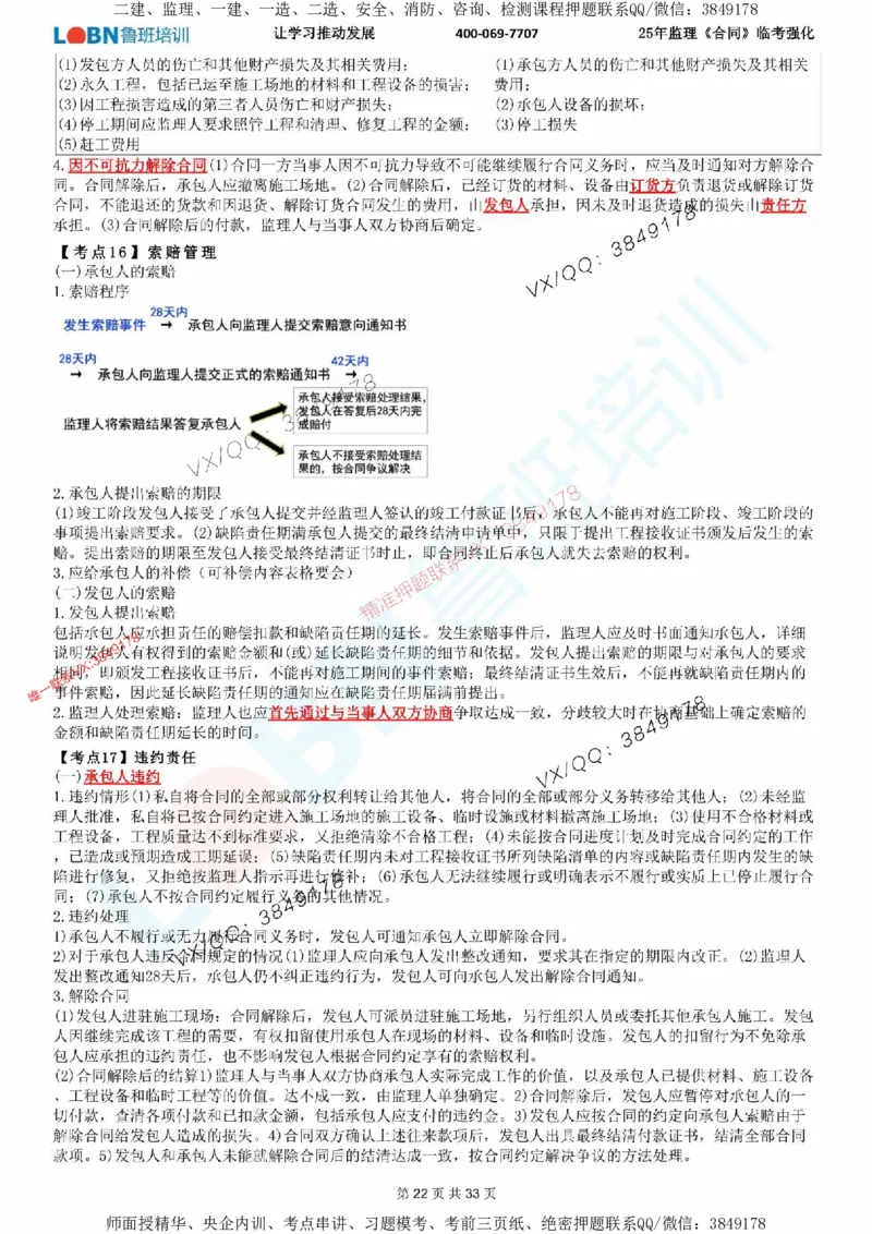 2025年监理《合同管理》LB-万元临考强化_监理工程师_2025监理工程师_2025年监理工程师SVIP_2025年监理合同管理SVIP_05-考前密训✿央企特训✿机构普押