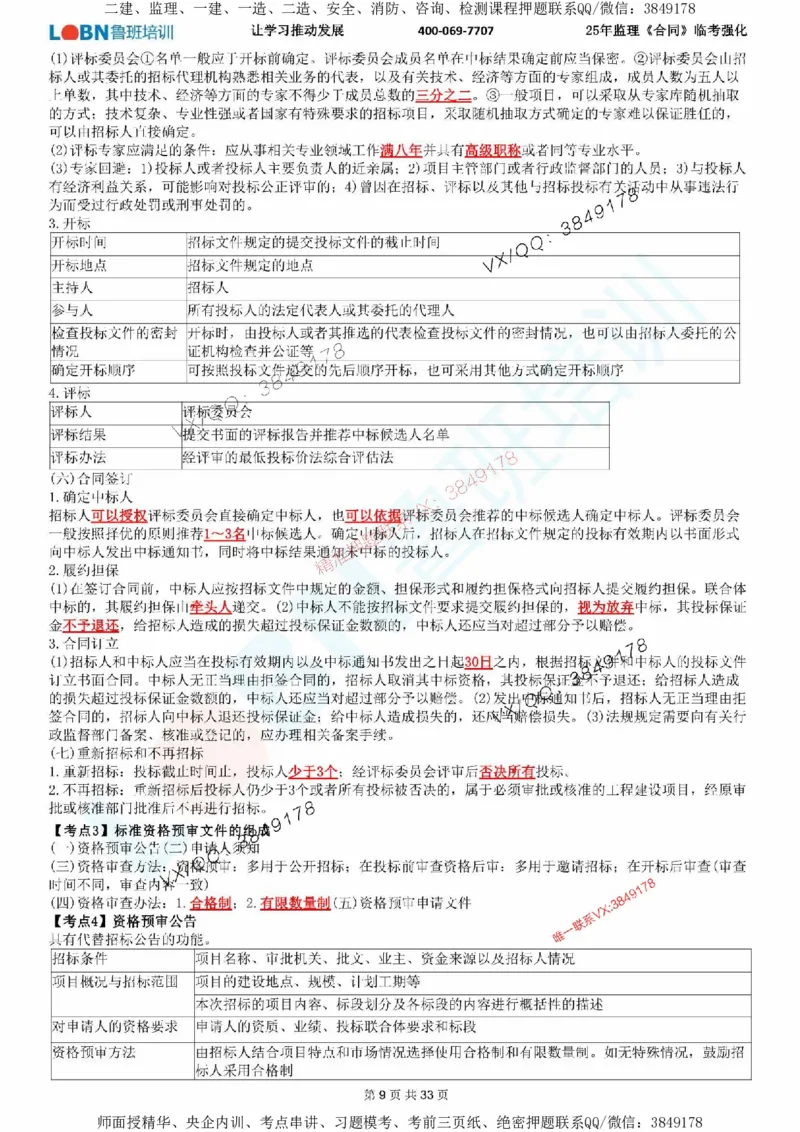 2025年监理《合同管理》LB-万元临考强化_监理工程师_2025监理工程师_2025年监理工程师SVIP_2025年监理合同管理SVIP_05-考前密训✿央企特训✿机构普押