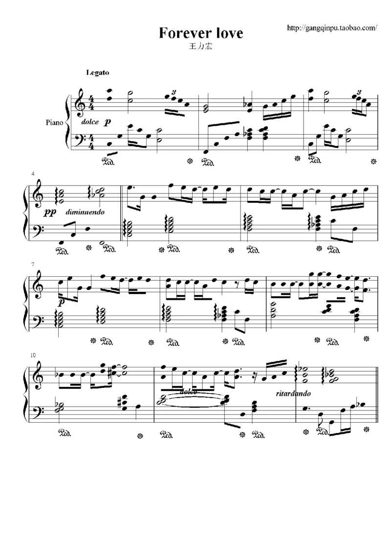 21、王力宏（80页，共17首）_一万首著名钢琴曲谱哈农贝多芬合集视频教学电子版高清无水印可打印_3流行音乐谱_流行钢琴谱合集形式_高清PDF无水印