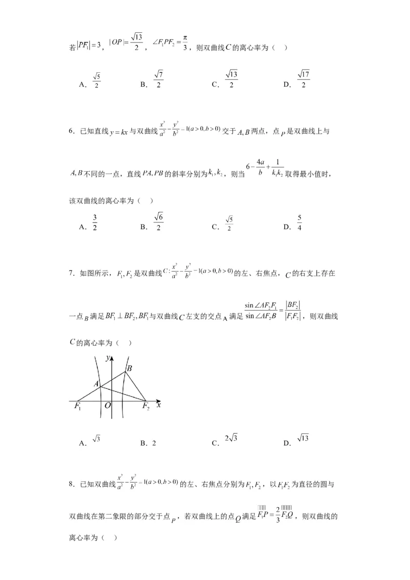 专题11圆锥曲线（4大易错点分析+解题模板+举一反三+易错题通关）-备战2024年高考数学考试易错题（新高考专用）（原卷版）_2024年3月_02按日期_16号